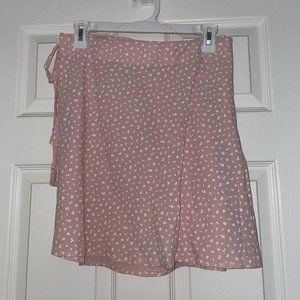 brandy melville wrap floral skirt
